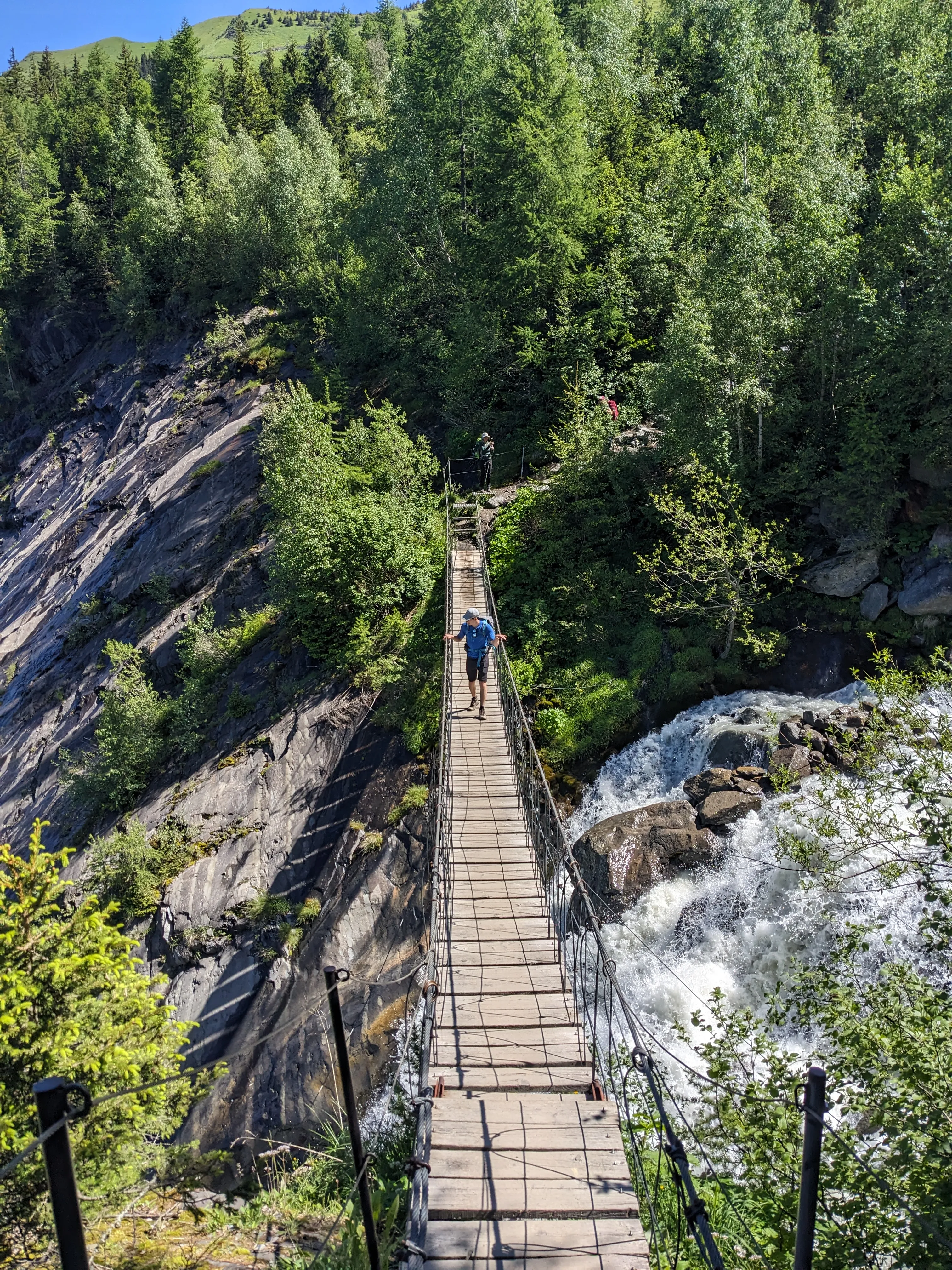 Traversée du pont